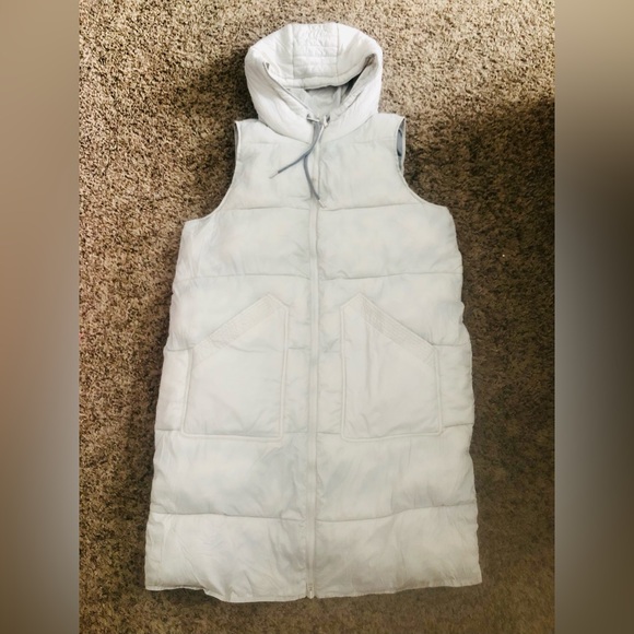 NWOT SZ.L Andrew Marc Kerr longline vest in color Moon - Picture 10 of 13